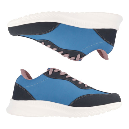 Coronet Blue-Toadstool - Close up - Regatta Womens-Ladies Marine Retro Trainers