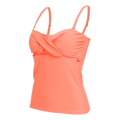 Shell Pink - Side - Regatta Womens-Ladies Aceana III Plain Tankini Top