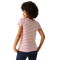 High Risk Red-White - Pack Shot - Regatta Womens-Ladies Filandra VIII Stripe T-Shirt