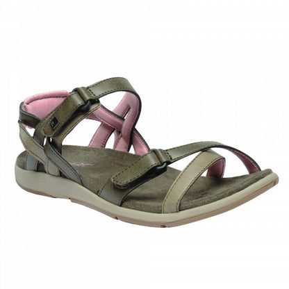 Walnut-Mellow - Front - Regatta Great Outdoors Womens-Ladies Lady Santa Cruz Open Toe Sandals