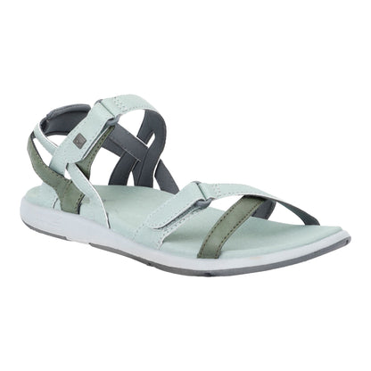 Glacier Green-Four Leaf Clover - Front - Regatta Great Outdoors Womens-Ladies Lady Santa Cruz Open Toe Sandals