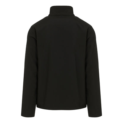 Black-Mineral Grey - Back - Regatta Professional Mens Plain Double Layered Soft Shell Jacket