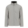 Mineral Grey-Black - Front - Regatta Mens Ascender Plain Double Layered Soft Shell Jacket