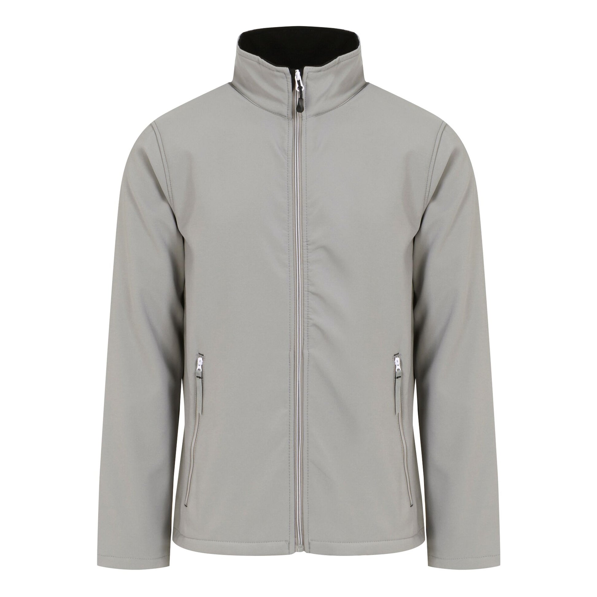 Mineral Grey-Black - Front - Regatta Professional Mens Plain Double Layered Soft Shell Jacket