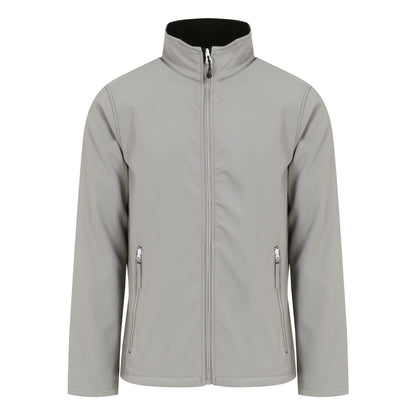 Mineral Grey-Black - Front - Regatta Professional Mens Plain Double Layered Soft Shell Jacket