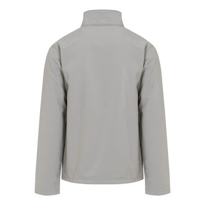 Mineral Grey-Black - Back - Regatta Professional Mens Plain Double Layered Soft Shell Jacket