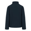 Navy-Classic Red - Back - Regatta Professional Mens Plain Double Layered Soft Shell Jacket