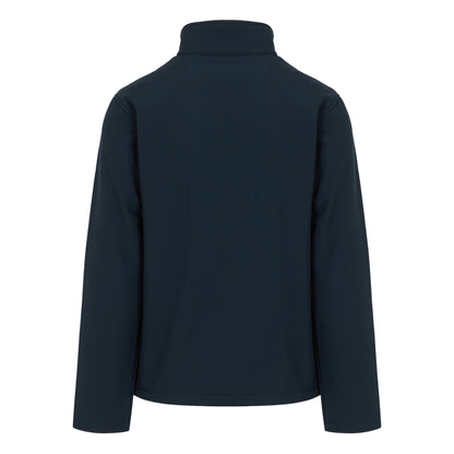 Navy-Classic Red - Back - Regatta Professional Mens Plain Double Layered Soft Shell Jacket