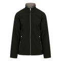 Black-Mineral Grey - Front - Regatta Professional Mens Plain Double Layered Soft Shell Jacket