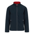 Navy-Classic Red - Front - Regatta Mens Ascender Fleece Jacket