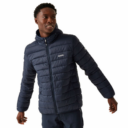 Navy - Lifestyle - Regatta Mens Baffled Hooded Jacket