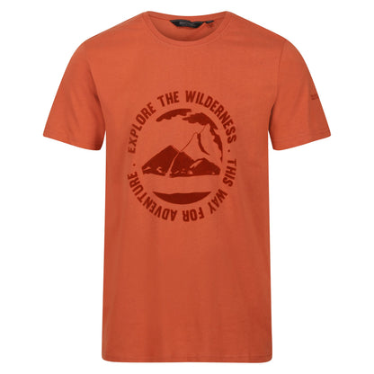 Baked Clay - Front - Regatta Mens Cline VII Scenery T-Shirt