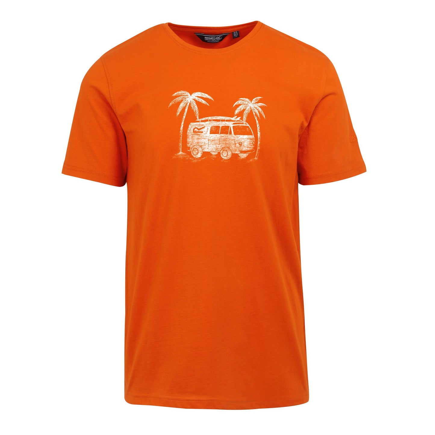 Rusty Orange - Front - Regatta Mens Cline VIII T-Shirt