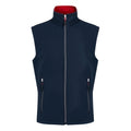 Navy-Classic Red - Front - Regatta Mens Ascender Softshell 2 Layer Body Warmer