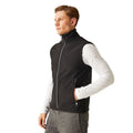 Black-Mineral Grey - Side - Regatta Mens Ascender Softshell 2 Layer Body Warmer