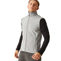 Mineral Grey-Black - Side - Regatta Mens Ascender Softshell 2 Layer Body Warmer