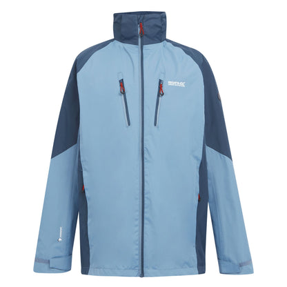 Coronet Blue-Moonlight Denim - Front - Regatta Mens Calderdale V Waterproof Jacket