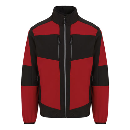 Classic Red-Black - Front - Regatta Professional Unisex Adult 2 Layer Soft Shell Jacket