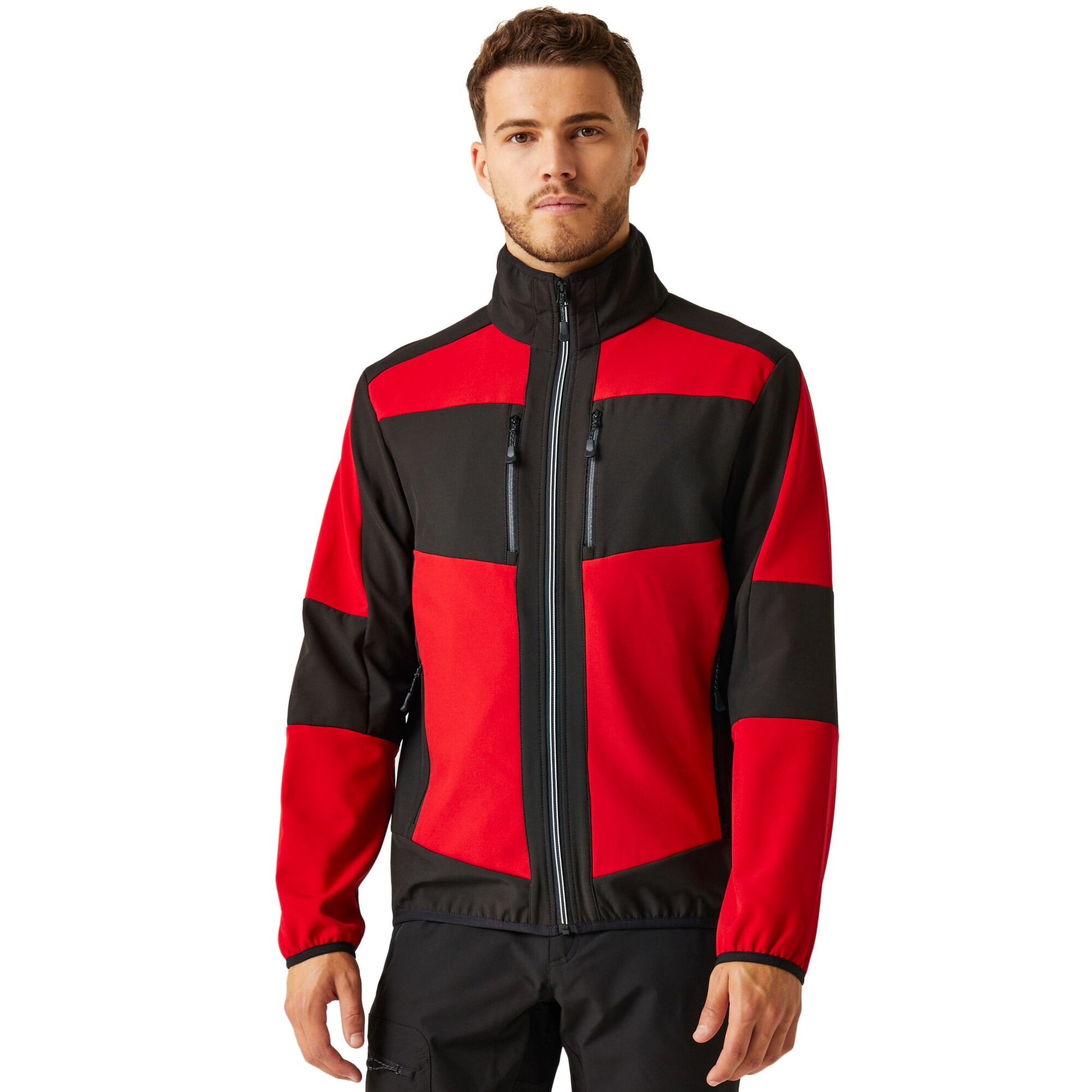 Classic Red-Black - Side - Regatta Professional Unisex Adult 2 Layer Soft Shell Jacket