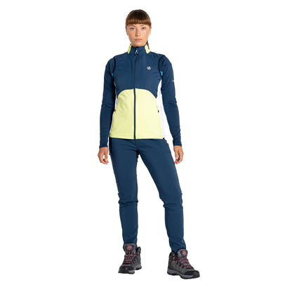 Sharp Green-Moonlight Denim - Close up - Regatta Womens-Ladies Avidly Softshell Gilet