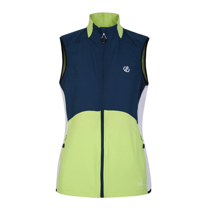 Sharp Green-Moonlight Denim - Front - Regatta Womens-Ladies Avidly Softshell Gilet