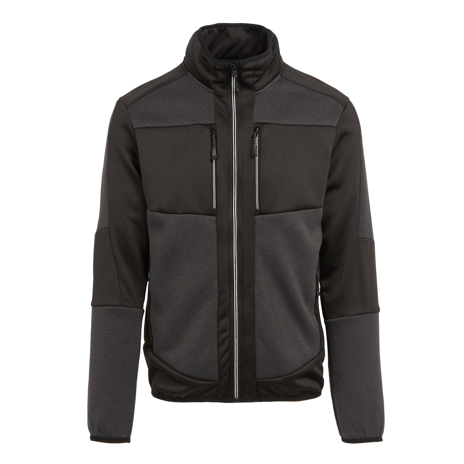 Ash-Black - Front - Regatta Professional Unisex Adult Knitted Stretch Midlayer