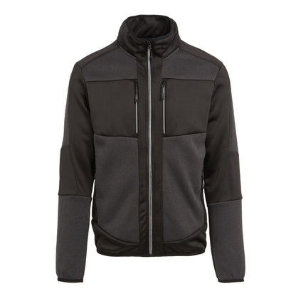 Ash-Black - Front - Regatta Professional Unisex Adult Knitted Stretch Midlayer