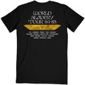 Black - Back - Iron Maiden Unisex Adult Powerslave World Slavery Tour Back Print T-Shirt