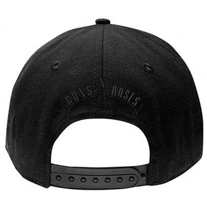 Black - Back - Guns N Roses Circle Logo Baseball Cap