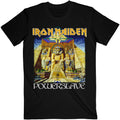 Black - Front - Iron Maiden Unisex Adult Powerslave World Slavery Tour Back Print T-Shirt