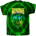 Green - Front - Jimi Hendrix Unisex Adult Hear The Vibe Tie Dye T-Shirt