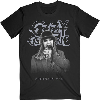 Black - Front - Ozzy Osbourne Unisex Adult Ordinary Man Snake Cotton T-Shirt