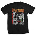 Black - Front - Pantera Unisex Adult 3 Albums Cotton T-Shirt