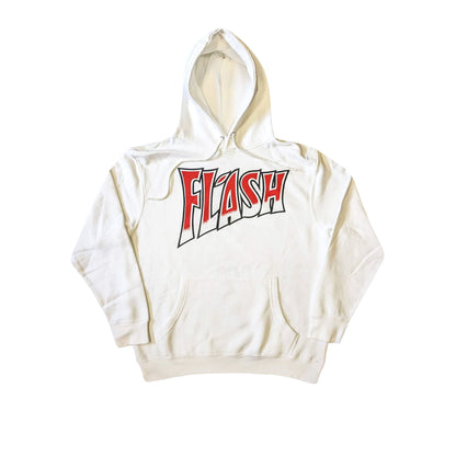 White - Front - Queen Unisex Adult Flash Pullover Hoodie