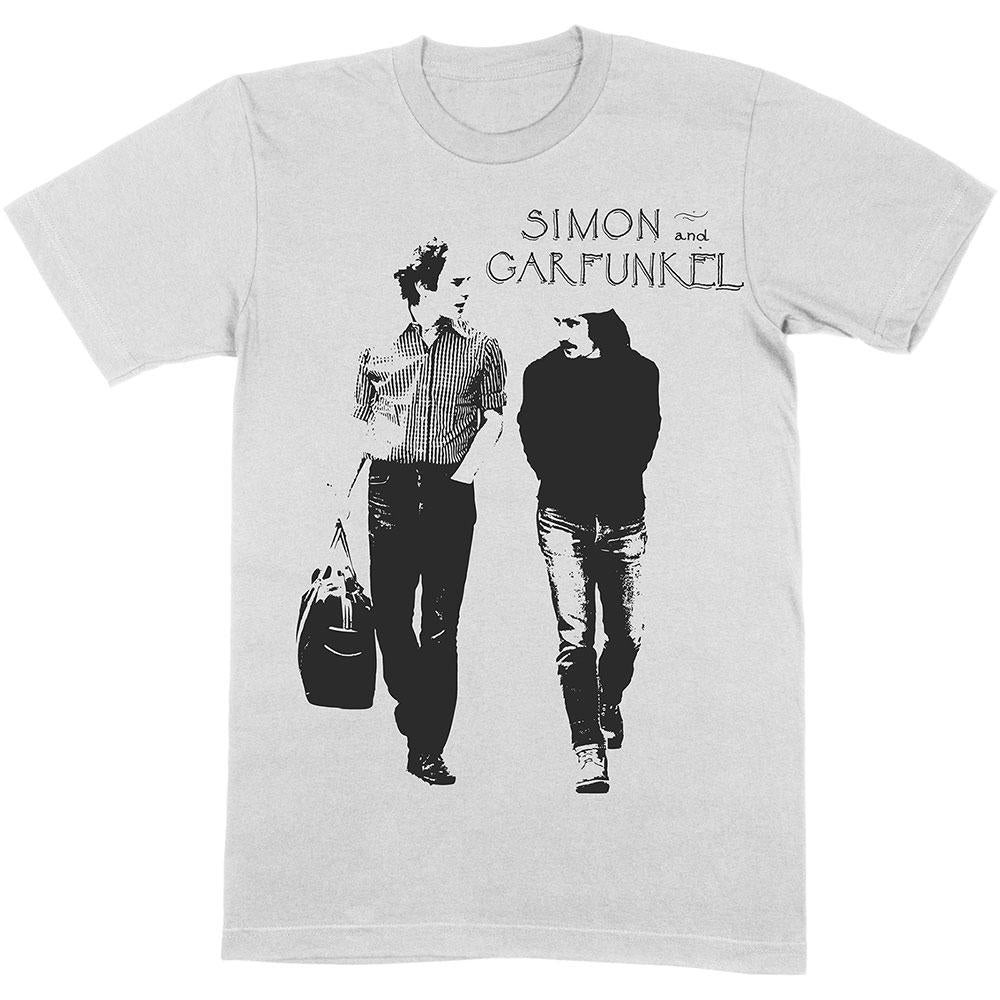 Light Heather - Front - Simon & Garfunkel Unisex Adult Walking Heather T-Shirt