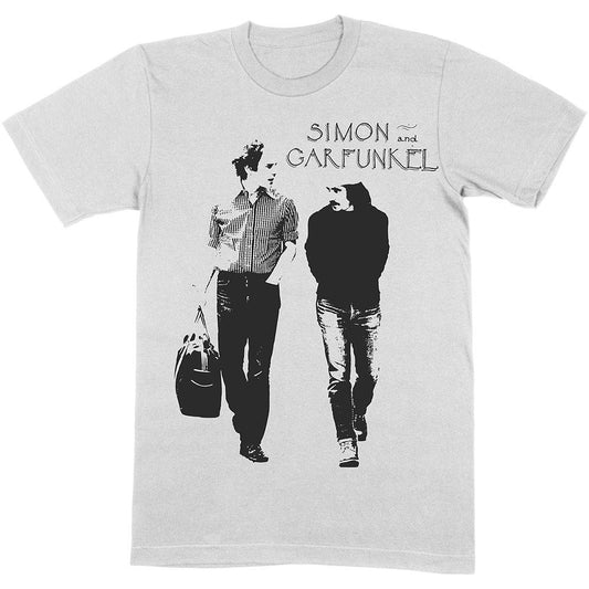 Light Heather - Front - Simon & Garfunkel Unisex Adult Walking Heather T-Shirt