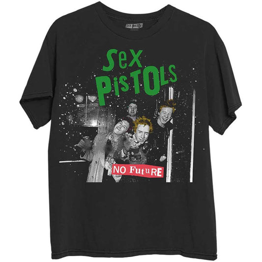 Black - Front - Sex Pistols Unisex Adult Photograph Cotton T-Shirt