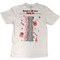 White - Back - Sum 41 Unisex Adult European Tour 2022 Cotton T-Shirt