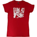 Red - Front - Sum 41 Womens-Ladies Embrace Cotton T-Shirt
