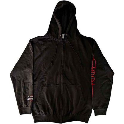 Black - Front - Tool Unisex Adult Skeleton Tour 2022 Skeleton Full Zip Hoodie