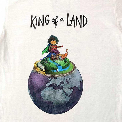 White - Side - Yusuf - Cat Stevens Unisex Adult King Of A Land T-Shirt