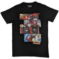 Black - Front - Deadpool Unisex Adult Comic Strips T-Shirt
