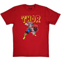 Red - Front - Thor Unisex Adult Hammer Distressed T-Shirt
