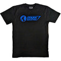 Black-Blue - Front - Marvel Comics Unisex Adult Stark Industries T-Shirt