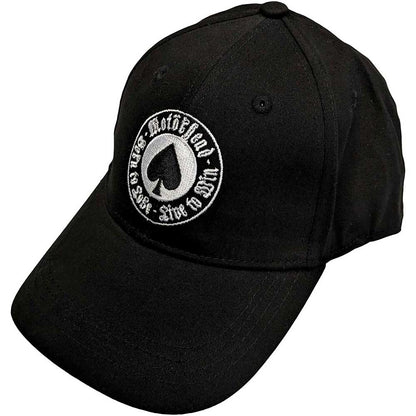 Black-White - Front - Motorhead Unisex Adult Born To Lose Baseball Cap
