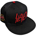 Black-Red - Front - Slayer Unisex Adult Logo Snapback Baseball Cap
