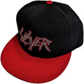 Black-Red - Front - Slayer Unisex Adult Dripping Logo Snapback Baseball Cap
