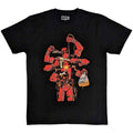 Black - Front - Deadpool Unisex Adult Arms T-Shirt