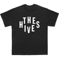 Black-White - Front - The Hives Unisex Adult Stacked Logo T-Shirt