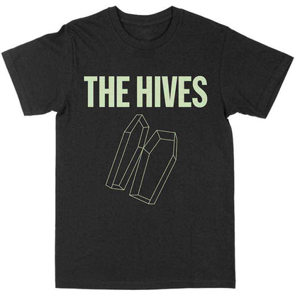 Black-White - Front - The Hives Unisex Adult Glow In The Dark Coffin T-Shirt